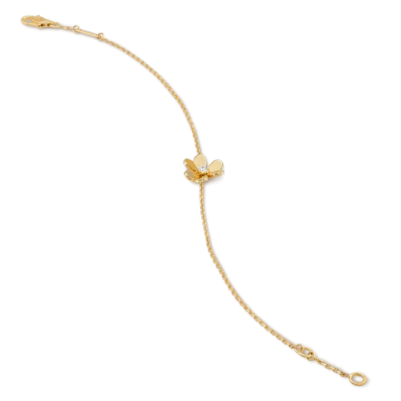 [⭐Sparkve]FRIVOLE GOLD FLOWER PINK MALACHITE BRACELET