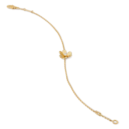 [⭐Sparkve]FRIVOLE GOLD FLOWER PINK MALACHITE BRACELET