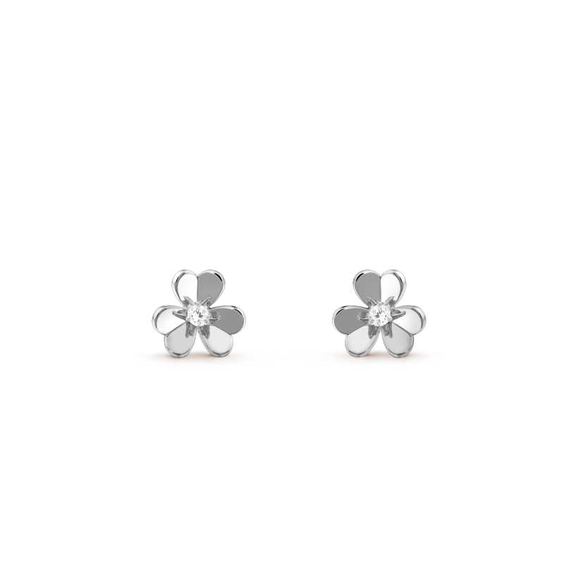 [⭐Sparkve]FRIVOLE MINI SILVER FLOWER EARRINGS