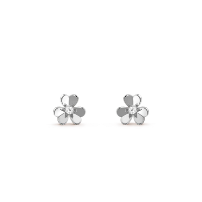 [⭐Sparkve]FRIVOLE MINI SILVER FLOWER EARRINGS