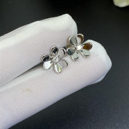 [⭐Sparkve]FRIVOLE MINI SILVER FLOWER EARRINGS