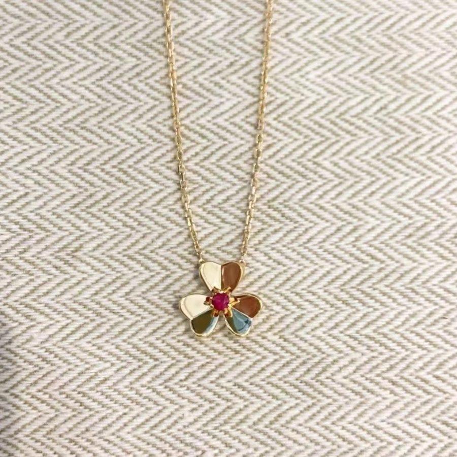 [⭐Sparkve]FRIVOLE GOLD FLOWER NECKLACE