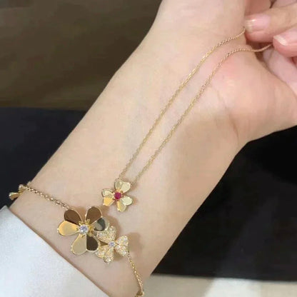 [⭐Sparkve]FRIVOLE GOLD FLOWER NECKLACE