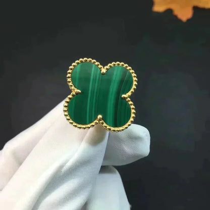 [⭐Sparkve]CLOVER MALACHITE RING