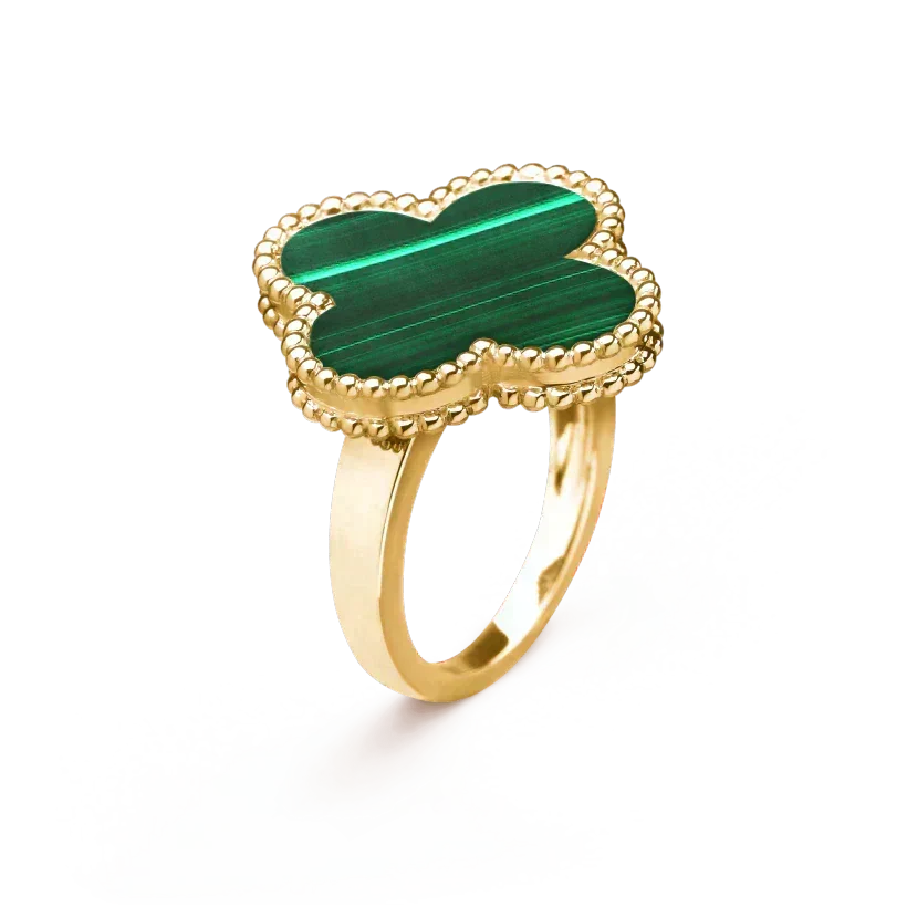 [⭐Sparkve]CLOVER MALACHITE RING