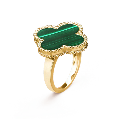 [⭐Sparkve]CLOVER MALACHITE RING