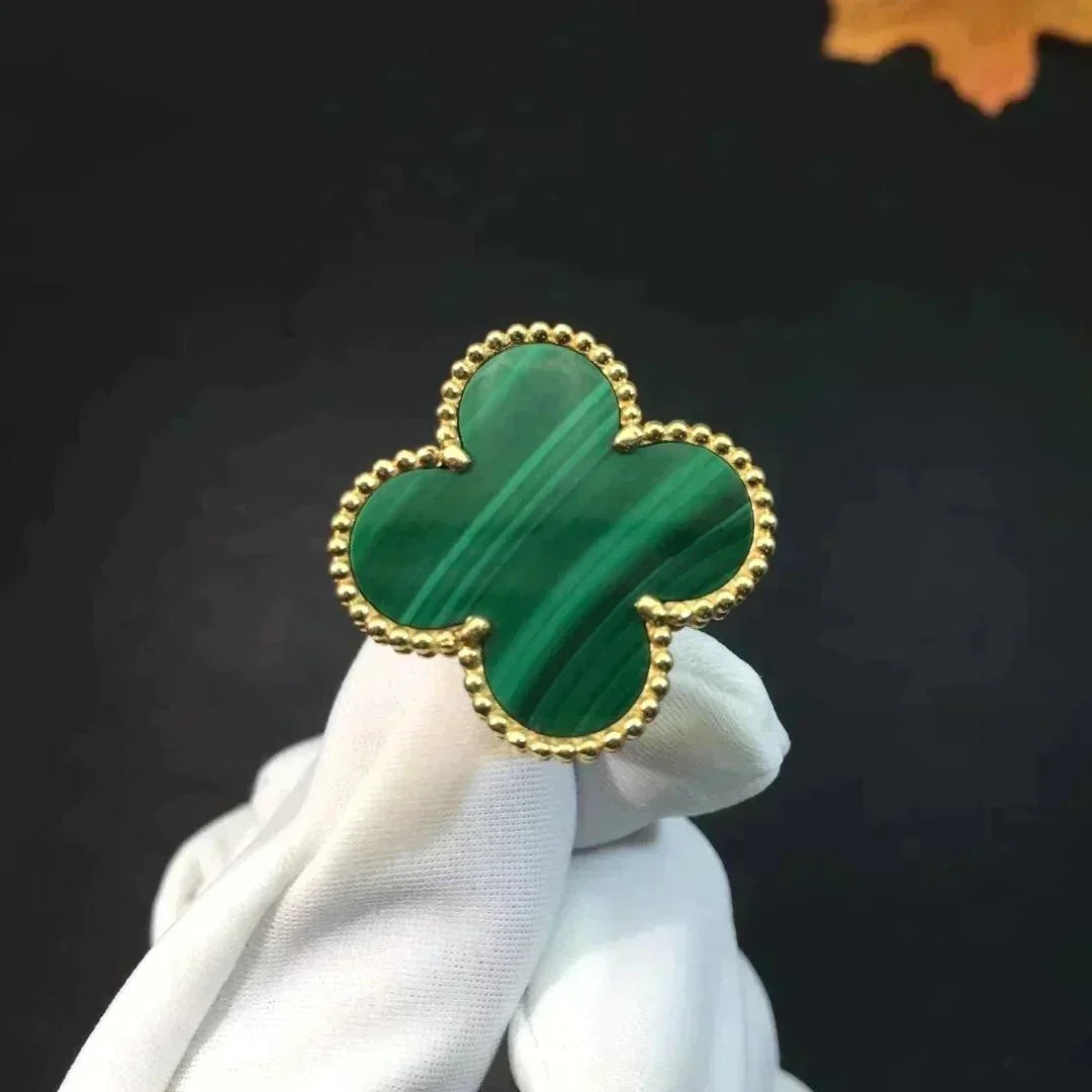 [⭐Sparkve]CLOVER MALACHITE RING