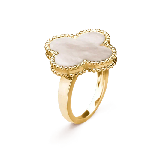 [⭐Sparkve]CLOVER WHITE MOP RING