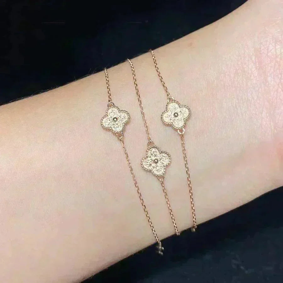 [⭐Sparkve]CLOVER SINGLE FLOWER BRACELET