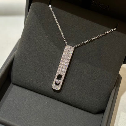[⭐Sparkve]MY FIRST DIAMOND PAVED NECKLACE