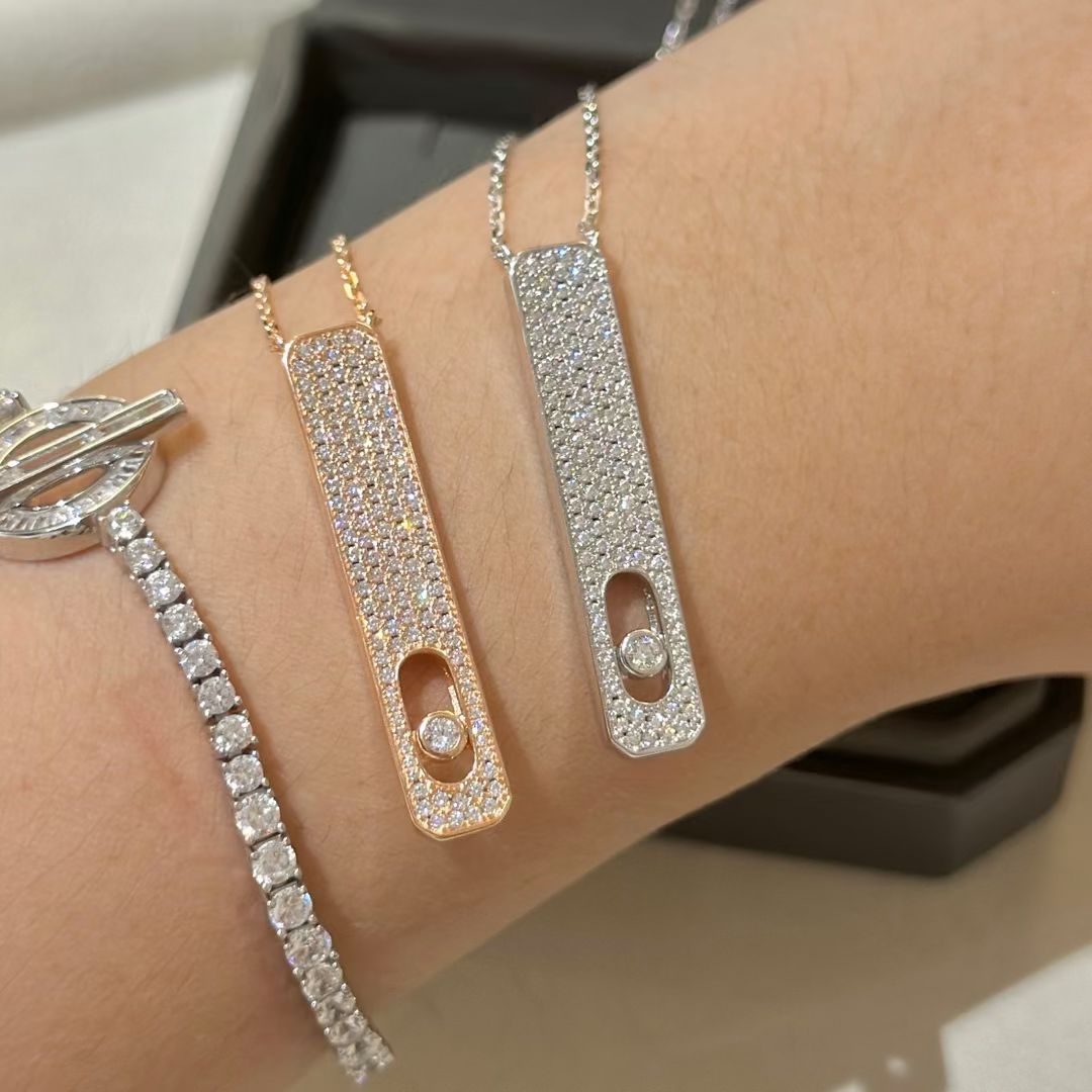 [⭐Sparkve]MY FIRST DIAMOND PAVED NECKLACE