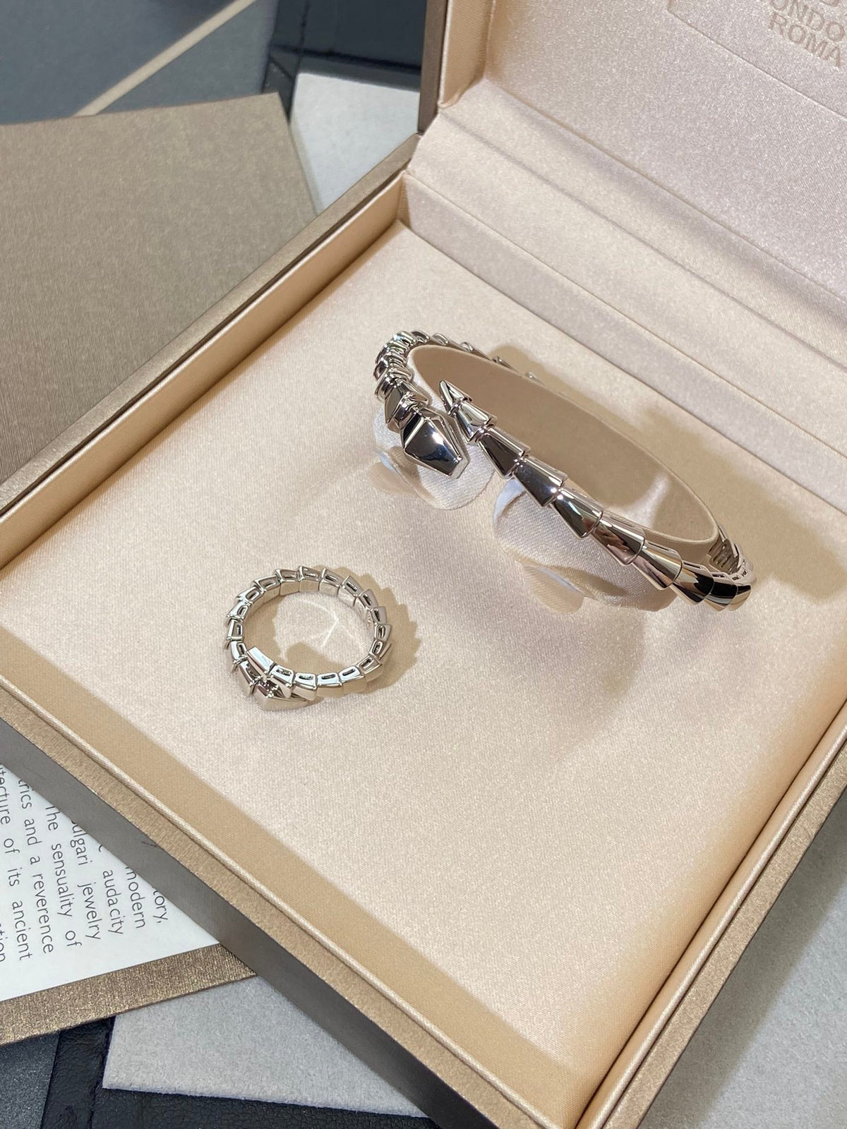 [⭐Sparkve]SERPENTI VIPER SILVER BRACELET