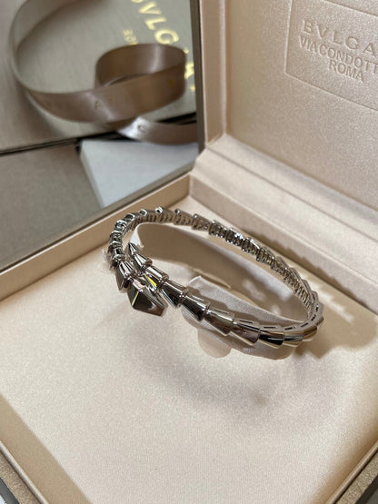 [⭐Sparkve]SERPENTI VIPER SILVER BRACELET