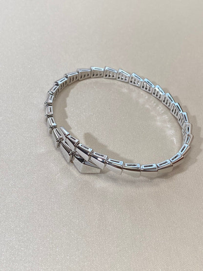 [⭐Sparkve]SERPENTI VIPER SILVER BRACELET
