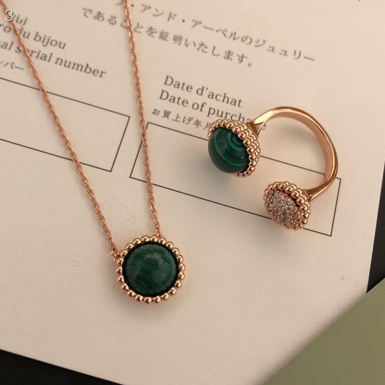 [⭐Sparkve]PERLEE COULEURS DIAMOND ROSE GOLD BETWEEN THE FINGER RING