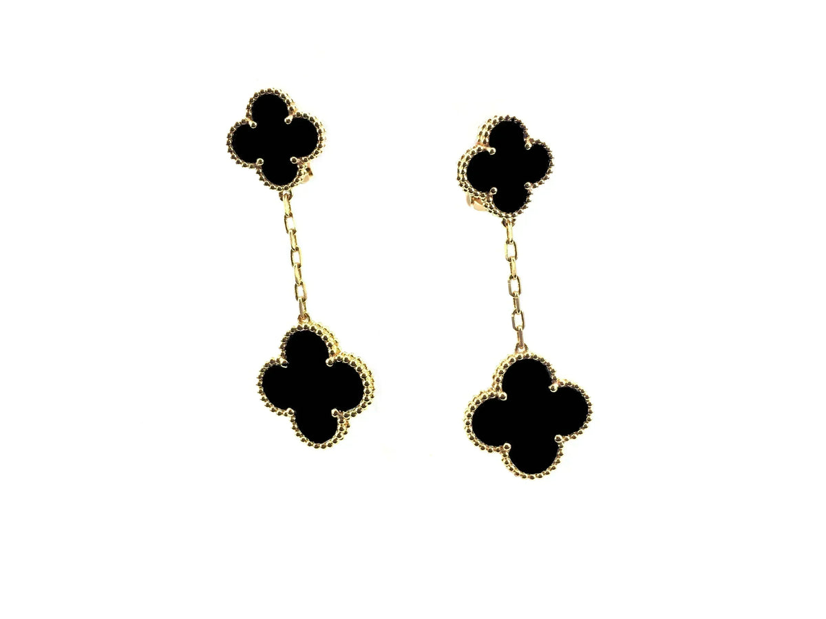 [⭐Sparkve]CLOVER 2 MOTIFS  EARRINGS (MULTIPLE CHOICESC