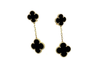 [⭐Sparkve]CLOVER 2 MOTIFS  EARRINGS (MULTIPLE CHOICESC