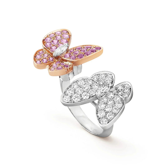 [⭐Sparkve]TWIN BUTTERFLY DIAMOND RING
