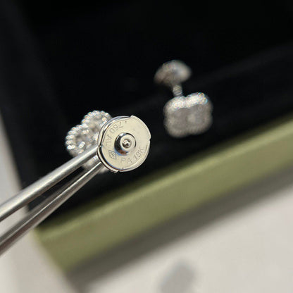 [⭐Sparkve]CLOVER MINI DIAMOND STUD EARRINGS