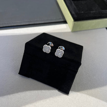 [⭐Sparkve]CLOVER MINI DIAMOND STUD EARRINGS