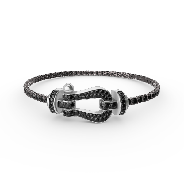 [⭐Sparkve]FORCE  LARGE HORSESHOE FULL DIAMOND TENNIS BRACELET